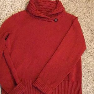 Jeanne Pierre rust colored cotton sweater
